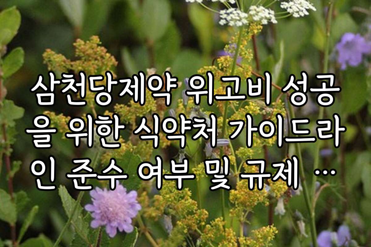 삼천당제약 위고비 성공을 위한 식약처 가이드라인 준수 여부 및 규제 대응 현황