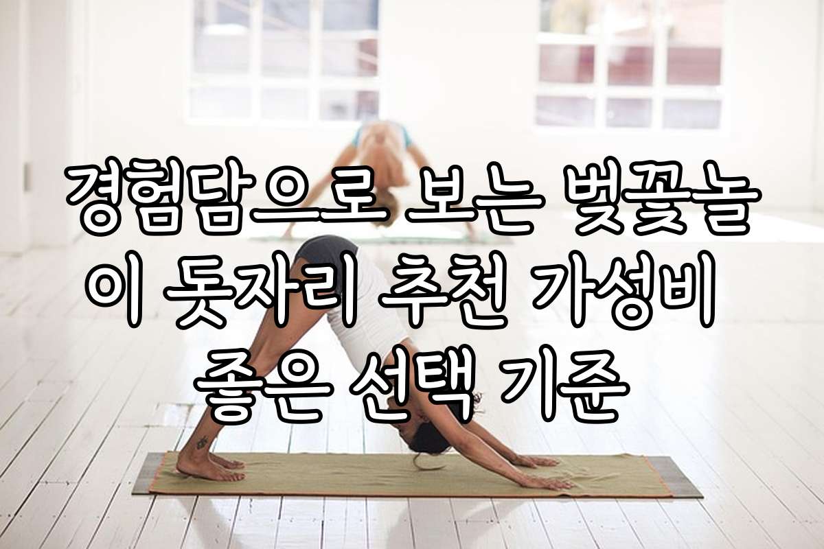경험담으로 보는 벚꽃놀이 돗자리 추천 가성비 좋은 선택 기준