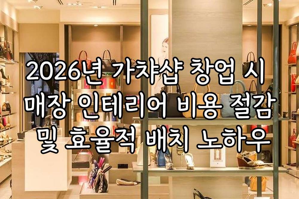 2026년 가챠샵 창업 시 매장 인테리어 비용 절감 및 효율적 배치 노하우