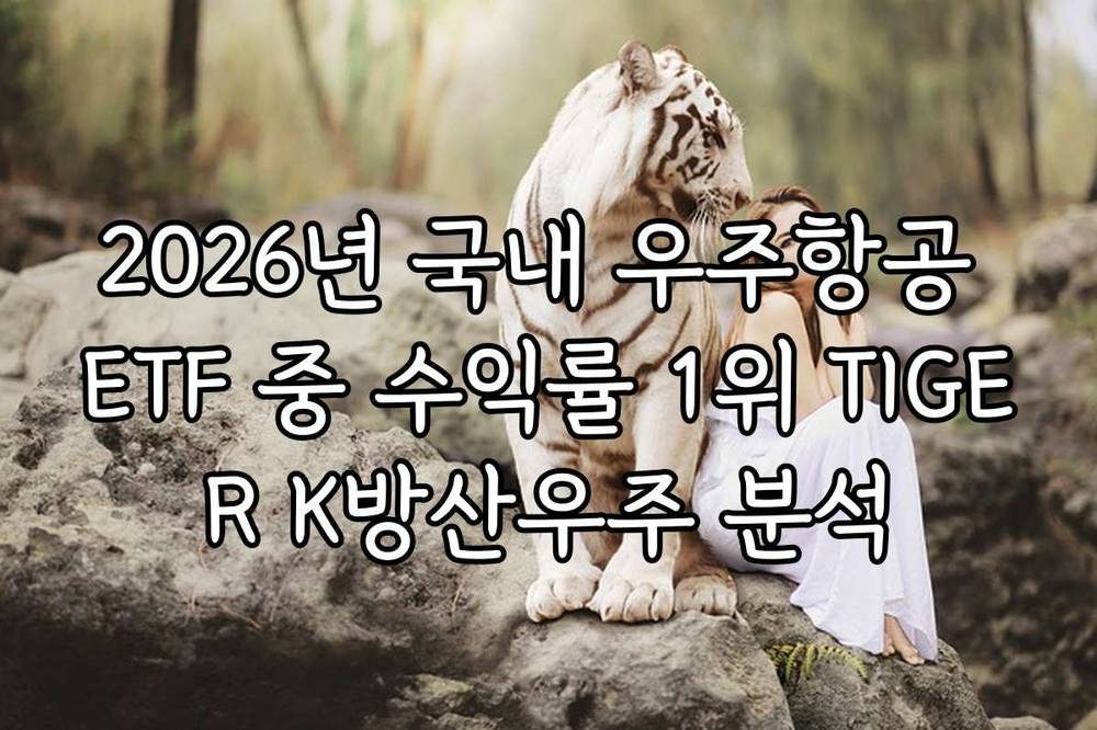 2026년 국내 우주항공 ETF 중 수익률 1위 TIGER K방산우주 분석