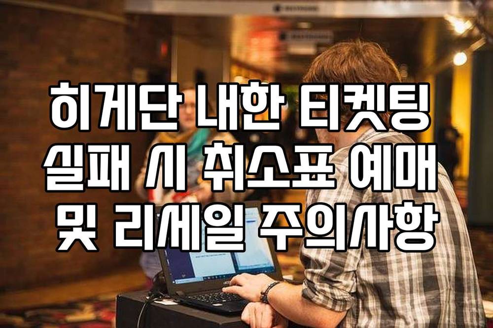 히게단 내한 티켓팅 실패 시 취소표 예매 및 리세일 주의사항