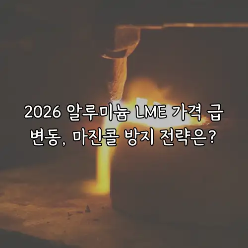 2026 알루미늄 LME 가격 급변동, 마진콜 방지 전략은?