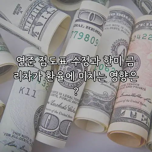 연준 점도표 수정과 한미 금리차가 환율에 미치는 영향은?