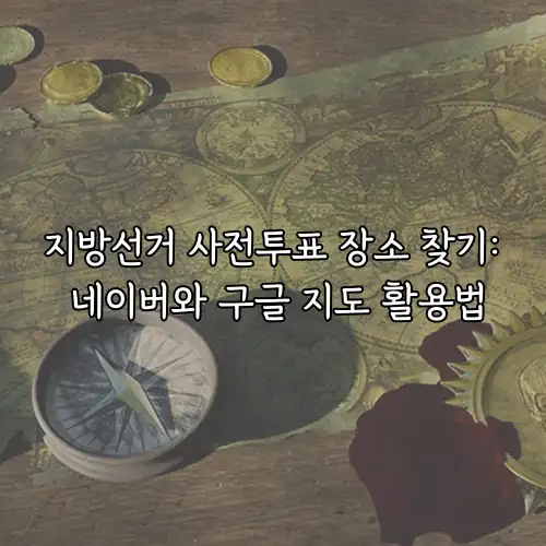 지방선거 사전투표 장소 찾기: 네이버와 구글 지도 활용법